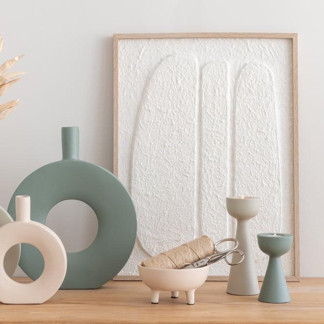 Schilderij Cellen Papier Wit Set van 2 - Schilderij - J-Line - livinglovely.nl