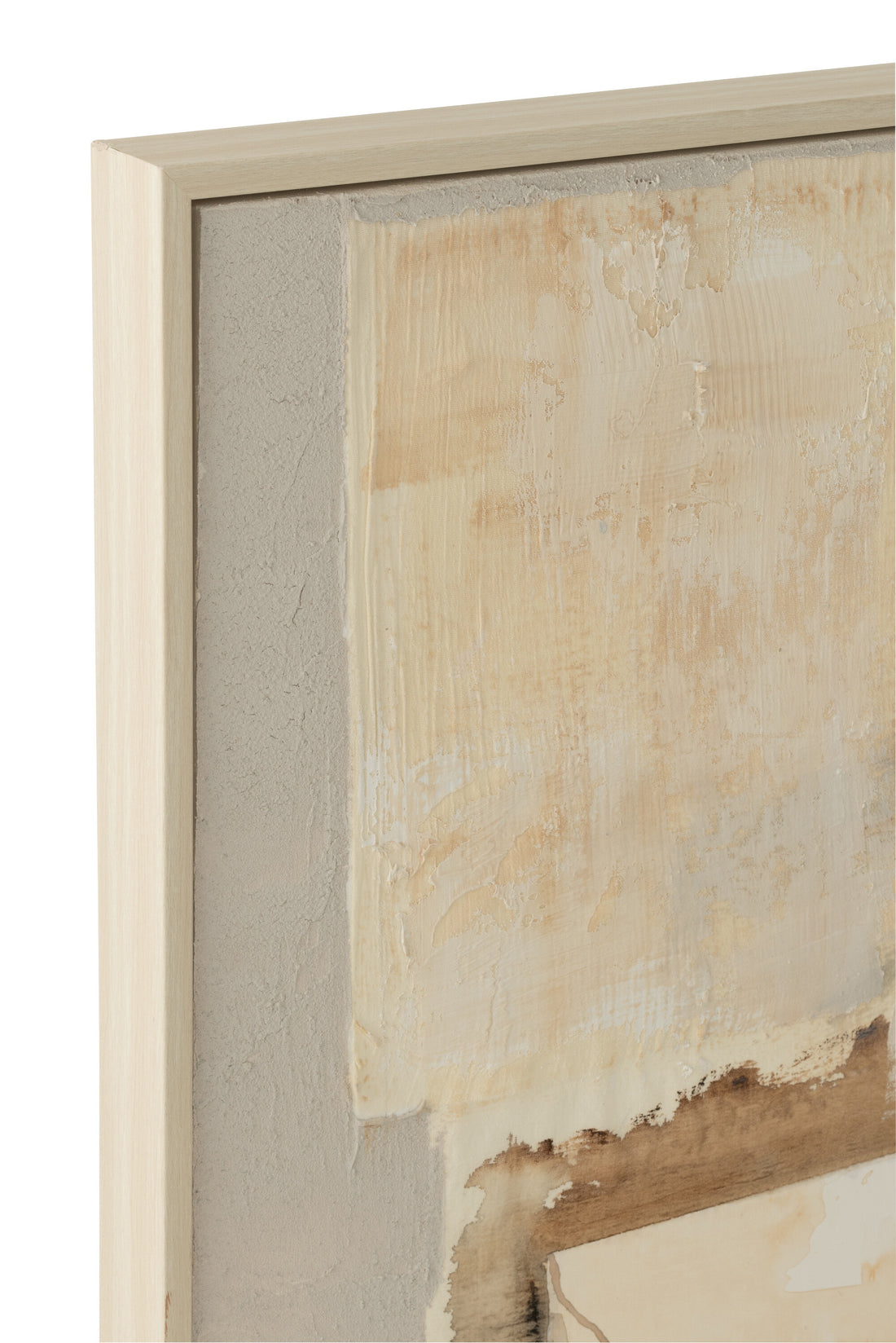 Schilderij Jouk Canvas/Dennenhout Mix - Schilderij - J-Line - livinglovely.nl