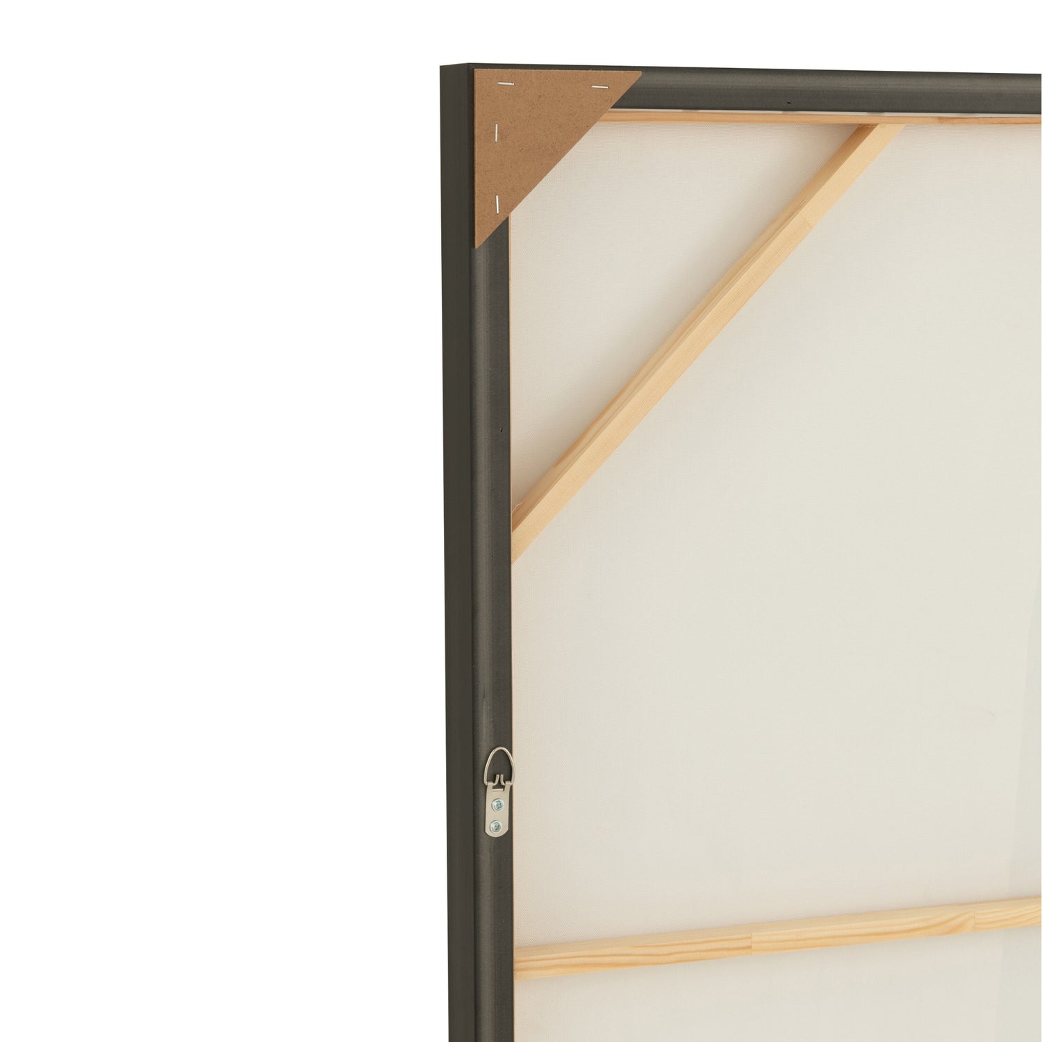 Schilderij Joy Dennenhout Zwart/Wit - Schilderij - J-Line - livinglovely.nl