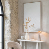 Schilderij Koy Dennenhout Wit J-Line - Schilderij - J-Line - livinglovely.nl