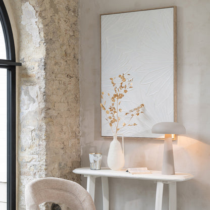 Schilderij Koy Dennenhout Wit J-Line - Schilderij - J-Line - livinglovely.nl