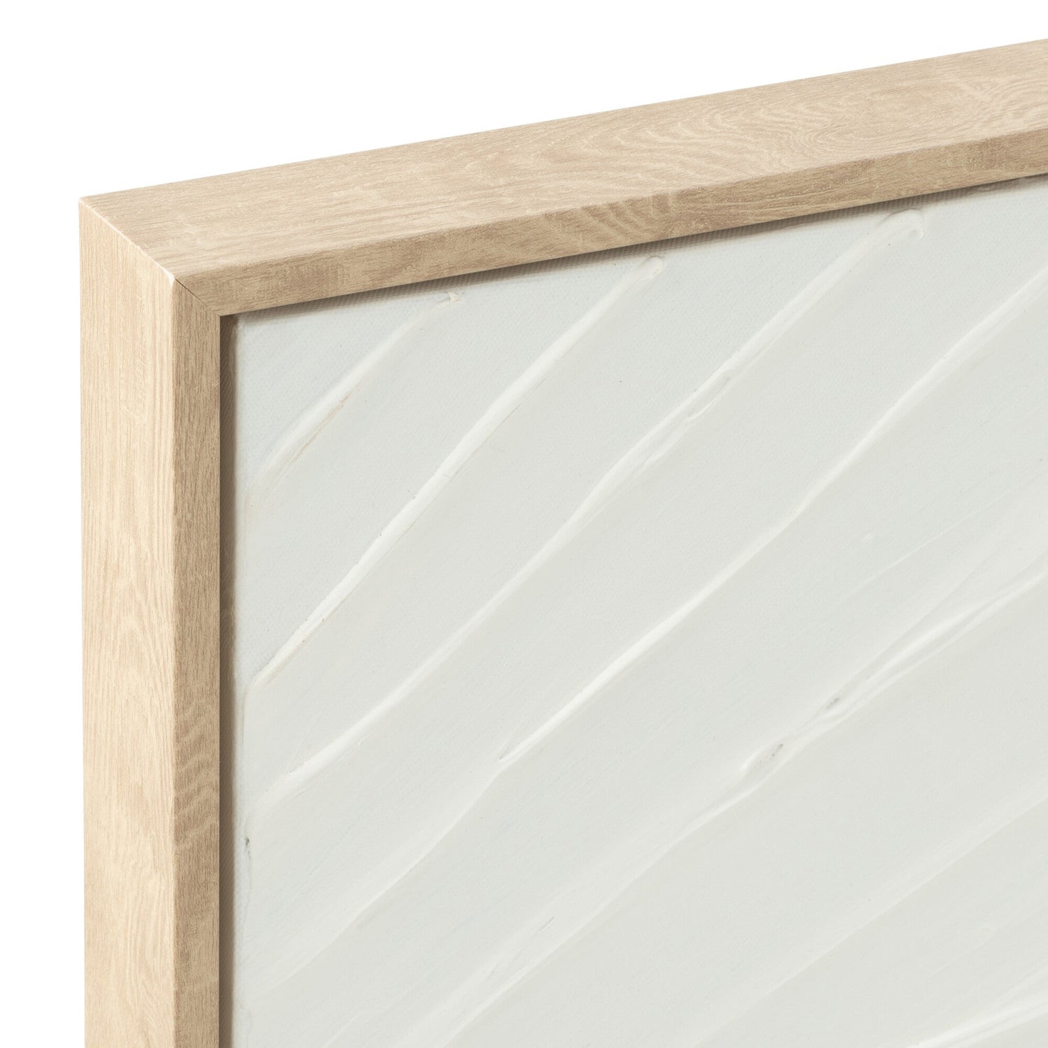 Schilderij Koy Dennenhout Wit J-Line - Schilderij - J-Line - livinglovely.nl