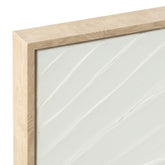 Schilderij Koy Dennenhout Wit J-Line - Schilderij - J-Line - livinglovely.nl