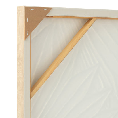 Schilderij Koy Dennenhout Wit J-Line - Schilderij - J-Line - livinglovely.nl