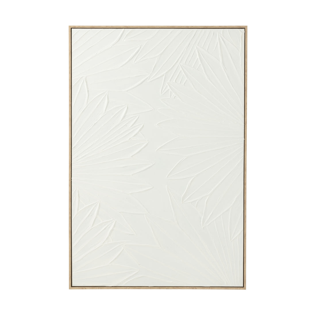 Schilderij Koy Dennenhout Wit J-Line - Schilderij - J-Line - livinglovely.nl