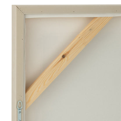 Schilderij Mog Canvas/Dennenhout Mix - Schilderij - J-Line - livinglovely.nl