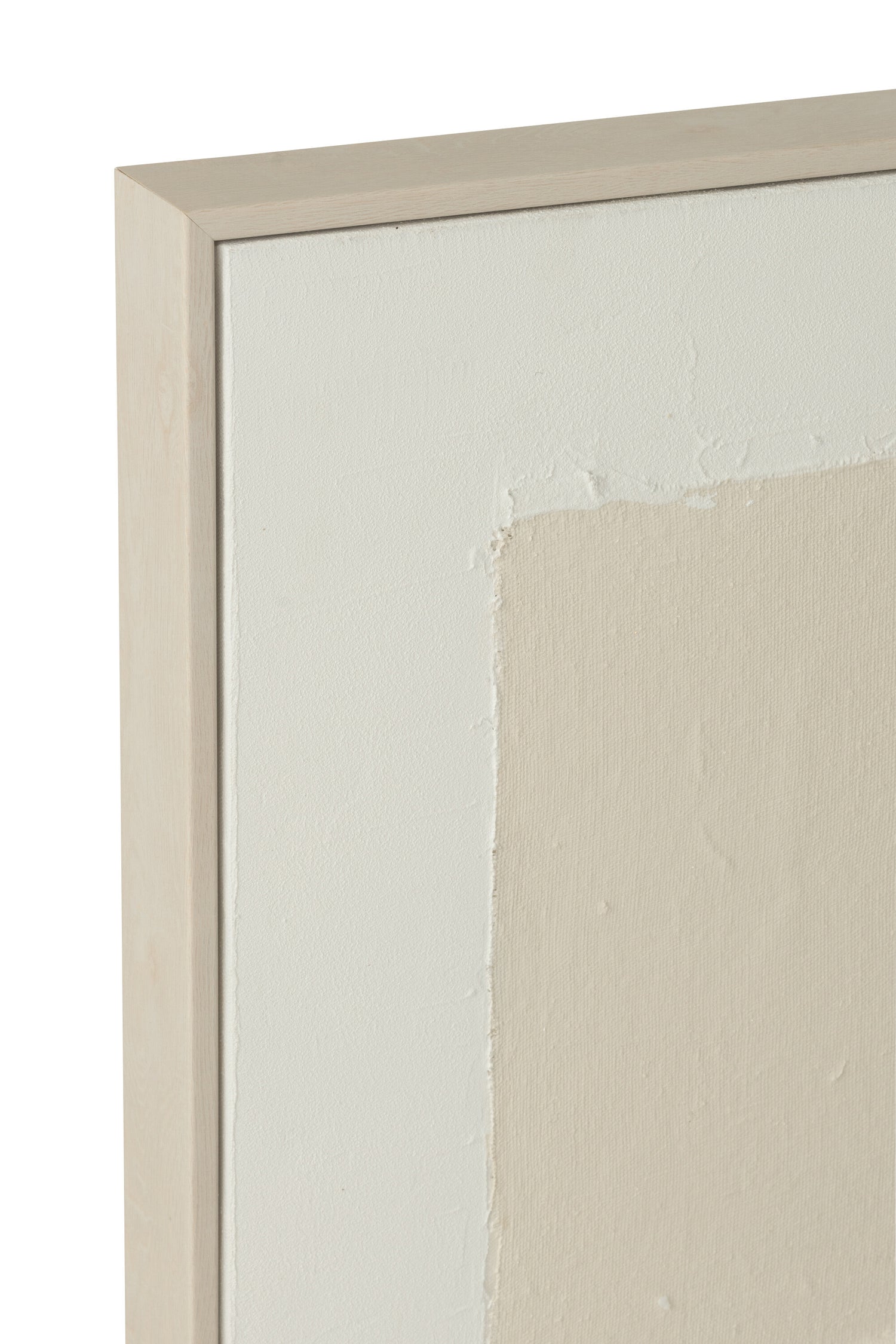 Schilderij Mog Canvas/Dennenhout Mix - Schilderij - J-Line - livinglovely.nl