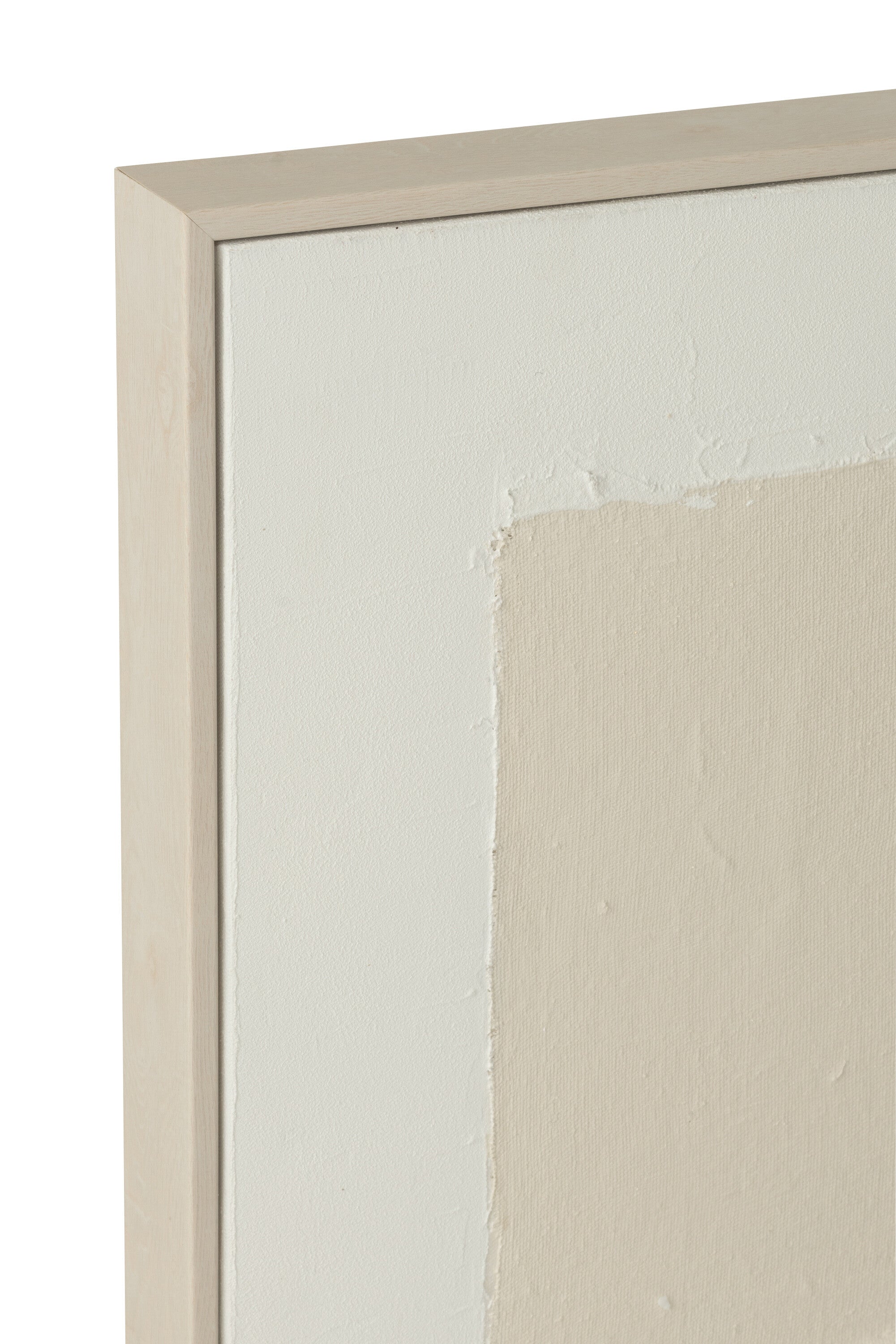 Schilderij Mog Canvas/Dennenhout Mix - Schilderij - J-Line - livinglovely.nl