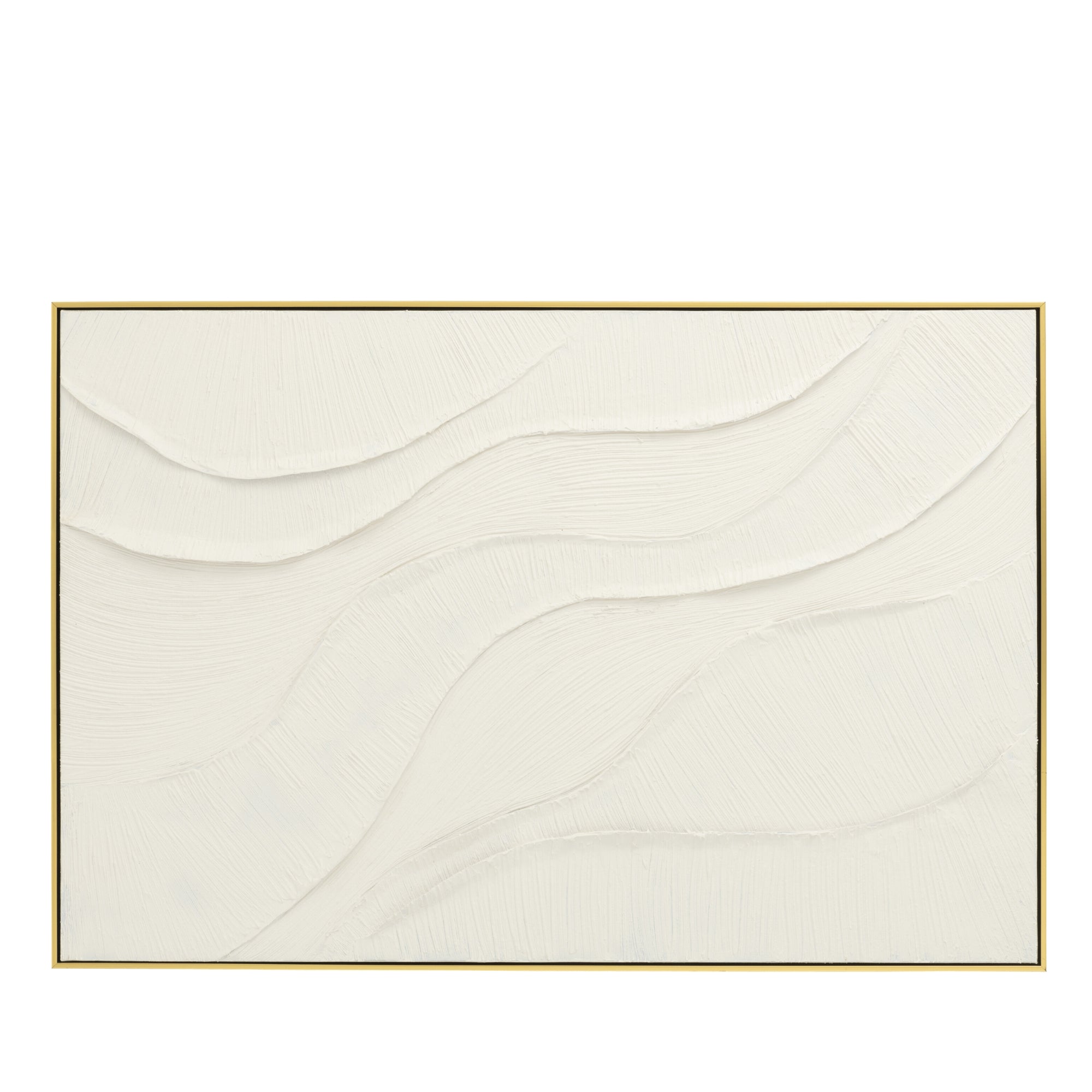Schilderij Onde Acryl Ecru - Schilderij - J-Line - livinglovely.nl