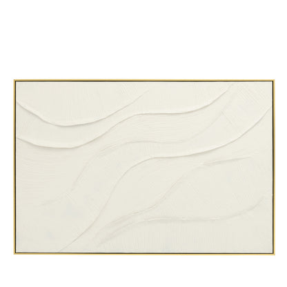 Schilderij Onde Acryl Ecru - Schilderij - J-Line - livinglovely.nl