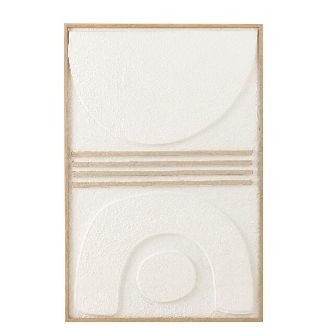 Schilderij Thibault Papier Wit/Beige J-Line