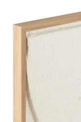 Schilderij Thibault Papier Wit/Beige - Schilderij - J-Line - livinglovely.nl
