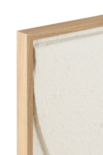 Schilderij Thibault Papier Wit/Beige - Schilderij - J-Line - livinglovely.nl