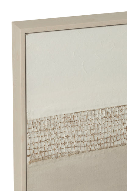 Schilderij Tod Canvas/Dennenhout Set van 3 - Schilderij - J-Line - livinglovely.nl