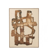 Schilderij Vot Canvas/Dennenhout Mix - Schilderij - J-Line - livinglovely.nl