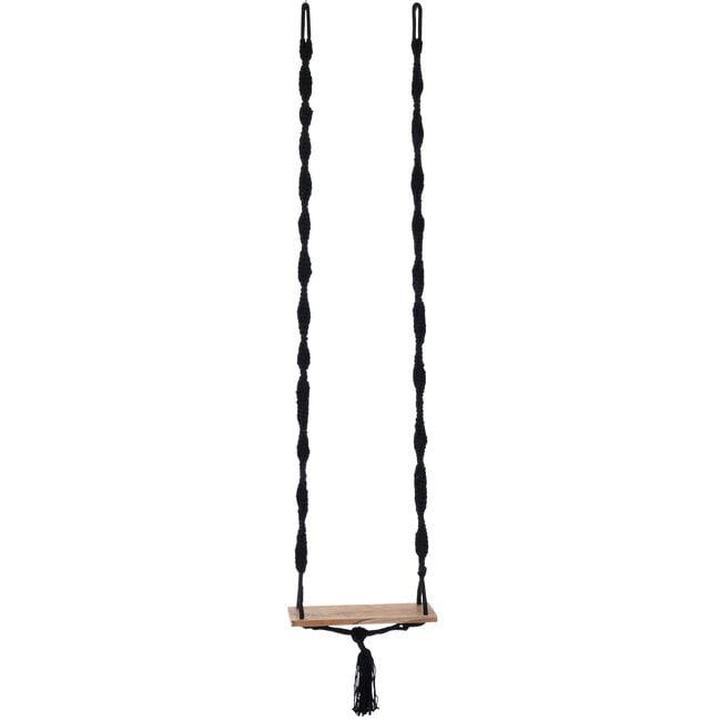 Schommel Katoen/Alabasia Hout Zwart - Buiten-divers - J-Line - livinglovely.nl