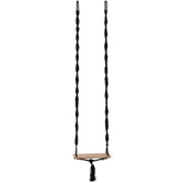 Schommel Katoen/Alabasia Hout Zwart - Buiten-divers - J-Line - livinglovely.nl