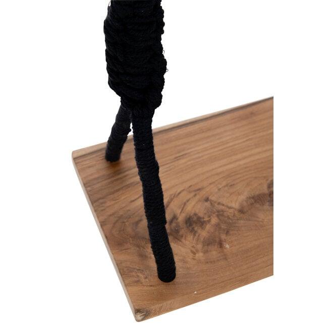 Schommel Katoen/Alabasia Hout Zwart - Buiten-divers - J-Line - livinglovely.nl