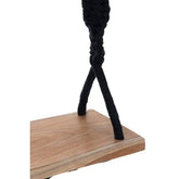 Schommel Katoen/Alabasia Hout Zwart - Buiten-divers - J-Line - livinglovely.nl