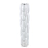 Seanis White Round Ceramic Vase Block Pattern M 14,5x14,5x61cm PTMD - Vaas - PTMD - livinglovely.nl