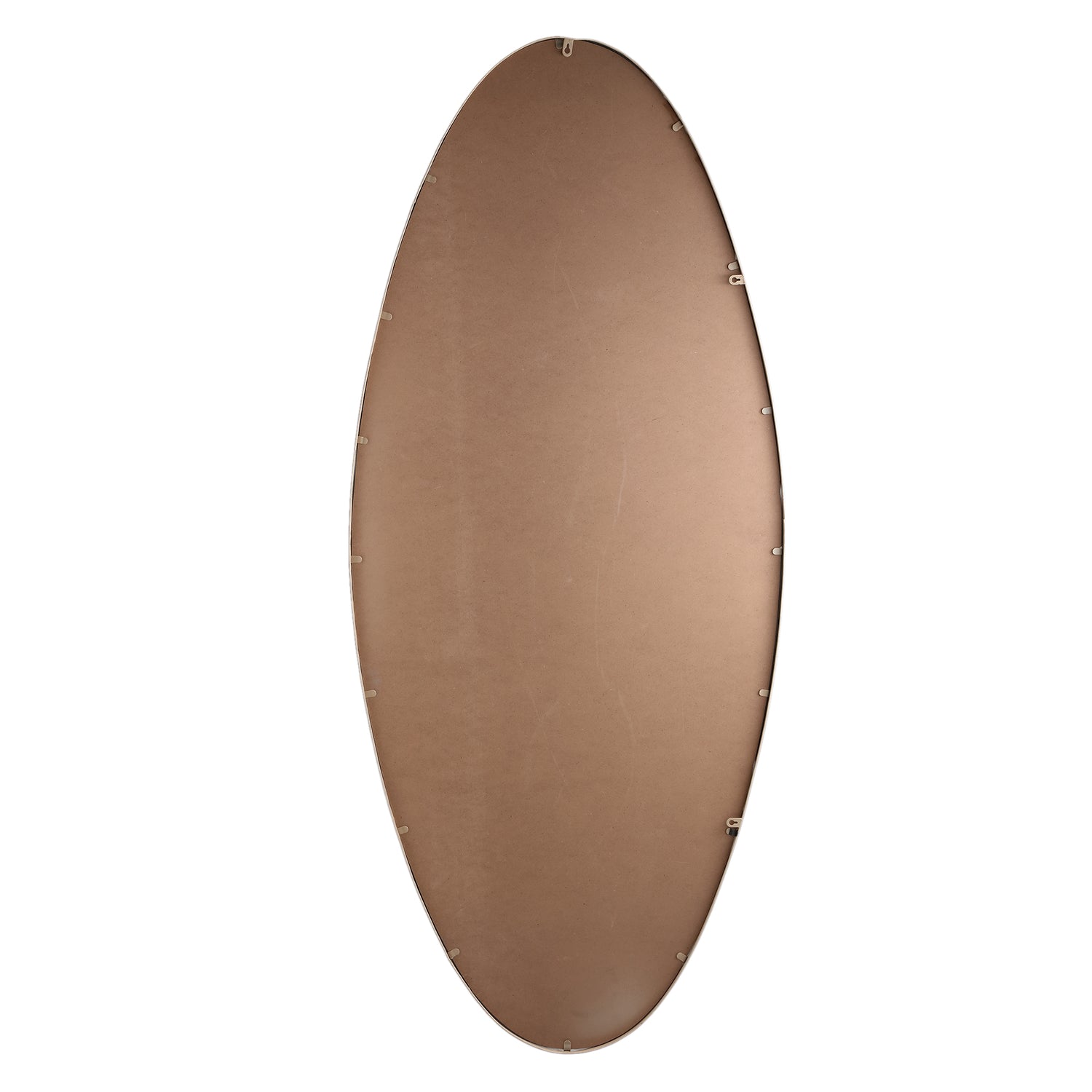 Serine Sand Steel Oval Mirror Large 78x3,5x180cm PTMD - Spiegel - PTMD - livinglovely.nl