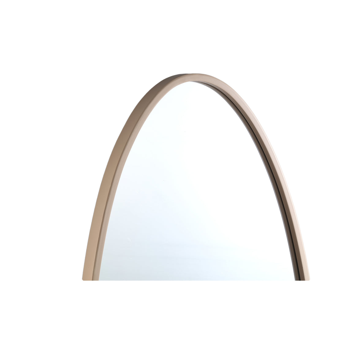 Serine Sand Steel Oval Mirror Small 50x3,5x140cm PTMD - Spiegel - PTMD - livinglovely.nl