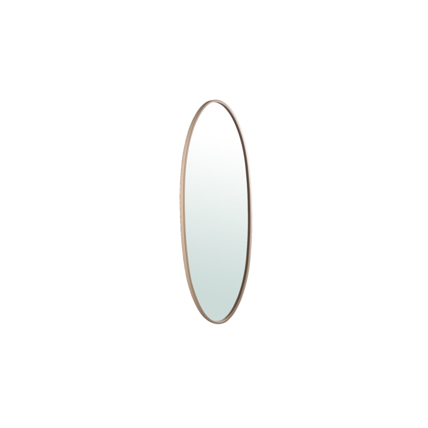 Serine Sand Steel Oval Mirror Small 50x3,5x140cm PTMD - Spiegel - PTMD - livinglovely.nl