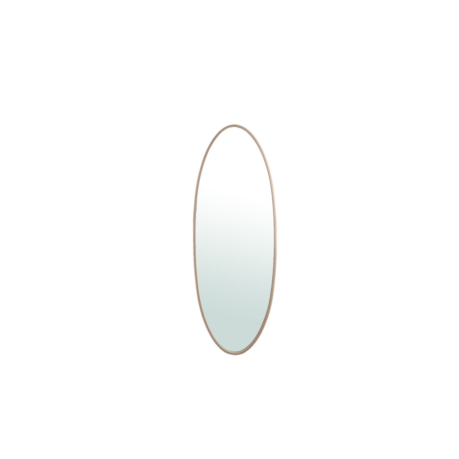 Serine Sand Steel Oval Mirror Small 50x3,5x140cm PTMD - Spiegel - PTMD - livinglovely.nl