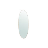 Serine White Steel Oval Mirror Small 50x3,5x140cm PTMD - Spiegel - PTMD - livinglovely.nl