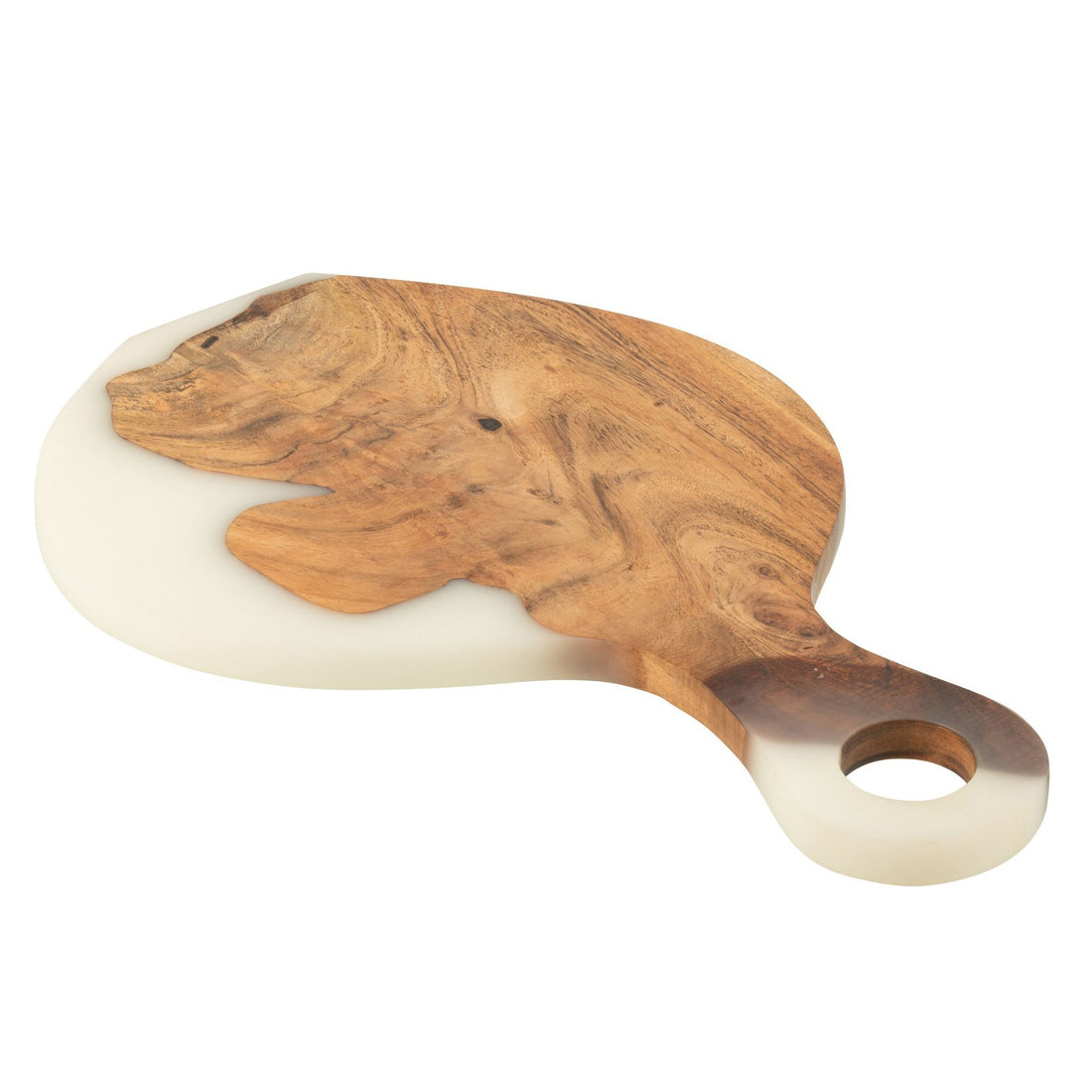 Serveerplank Modern Acacia Hout/Epoxyhars Naturel/Wit J-Line