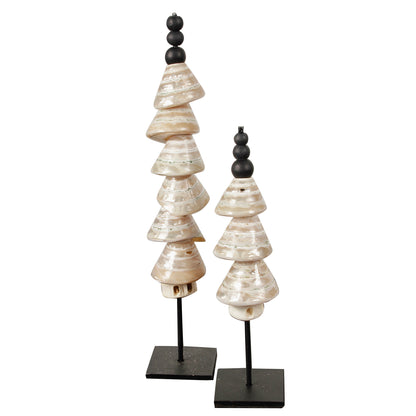 Set Ornamenten Indonesische Schelpentoren Pearl J72 + J73 - Pole To Pole - Ornament - Pole To Pole - livinglovely.nl