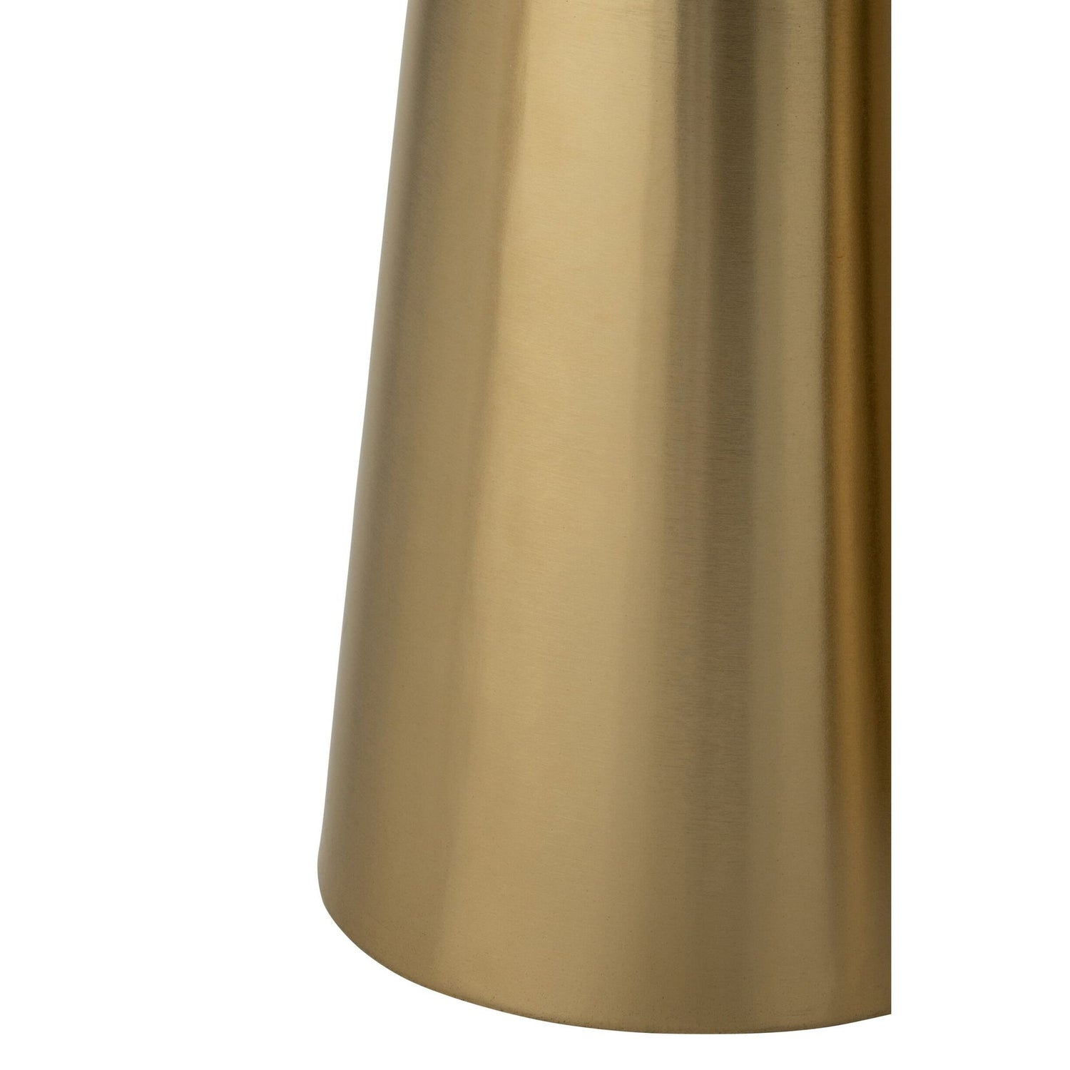 Set Van 2 Bijzettafel Marmerlook IJzer Brons/Taupe J-Line
