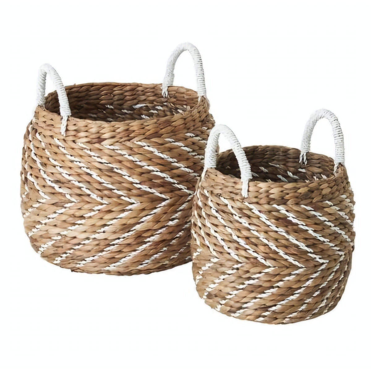 Manden Carlos abaca als opbergmand of plantenmand