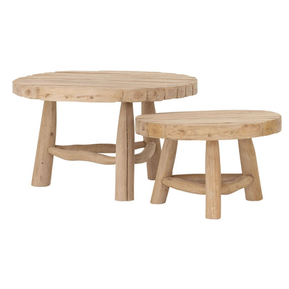 Set van 2 outdoor salontafels Blue Marlin van teakhouttak van MUST Living
