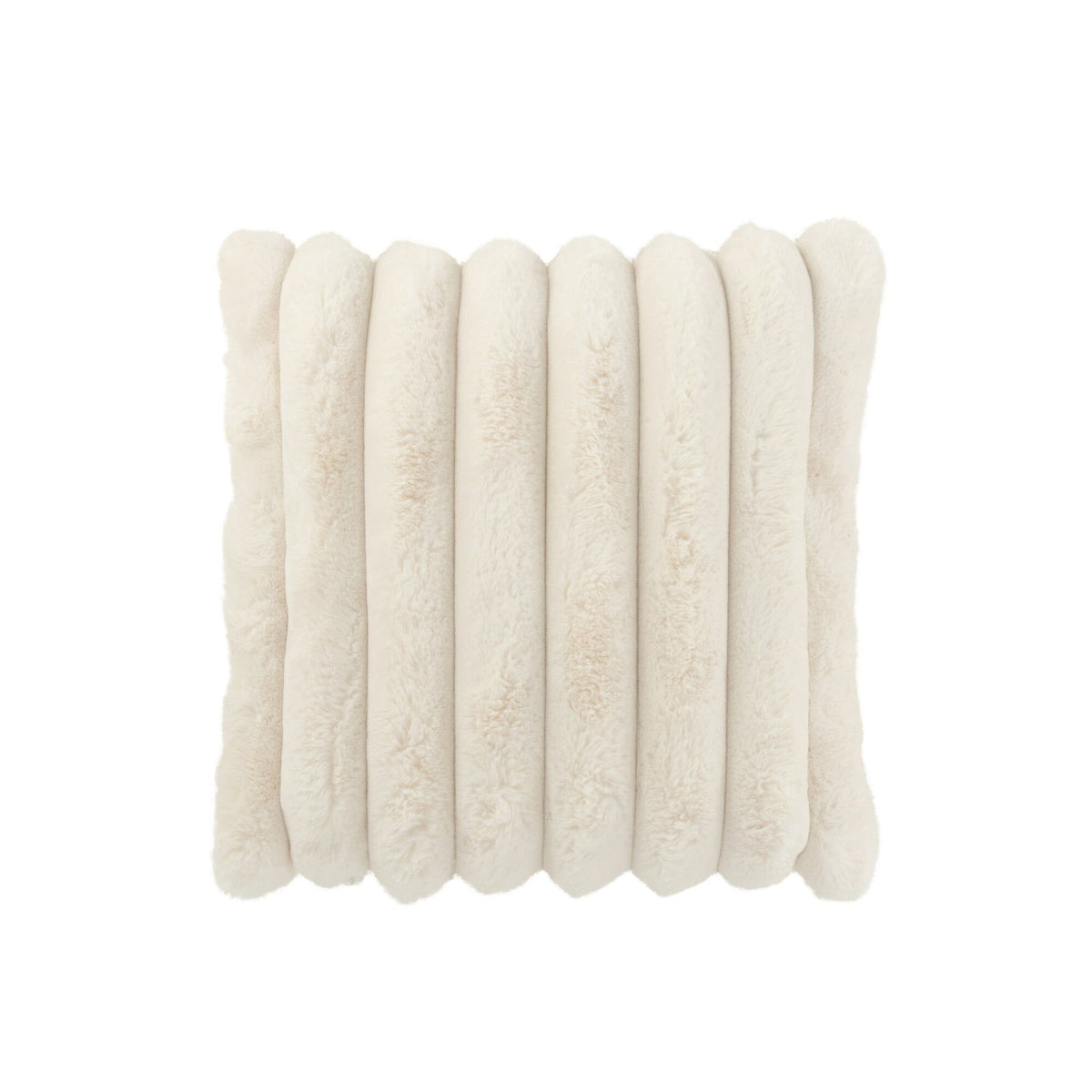 Kussen Large Corduroy Wit uit de set van J-Line, vooraanzicht van 45x45 cm
