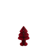 Kerstboom Vouwbaar Papier Kerstrood Medium uit de set van J-Line, papieren kegel van 40 cm