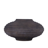 Set Van 3 Kody Potten Bruin Stone Wash van PTMD, de grote pot op witte achtergrond