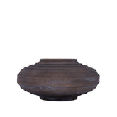 Set Van 3 Kody Potten Bruin Stone Wash van PTMD, de middelgrote pot op witte achtergrond