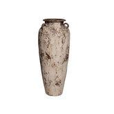 Set Van 3 Robena Potten Crème Antiek Vintage van PTMD, de grote kruikpot op witte achtergrond