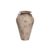 Set Van 3 Robena Potten Crème Antiek Vintage van PTMD, de kleine kruikpot op witte achtergrond