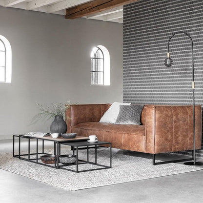 Salontafels Cosmo van DTP Home, de kleine tafels met zwart gebeitst blad