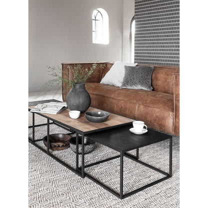 Set Van 3 Salontafels Cosmo van DTP Home gestyled in een zithoek