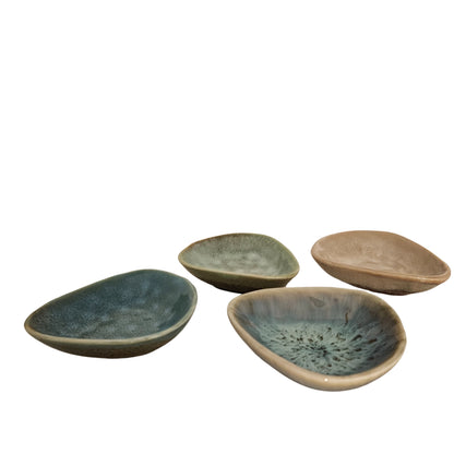 Set van 4 snack schoteltjes - Schaal - Living Lovely - livinglovely.nl