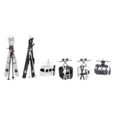 Set Van 6 Kersthangers Skicabine En Ski&