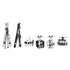 Set Van 6 Kersthangers Skicabine En Ski&