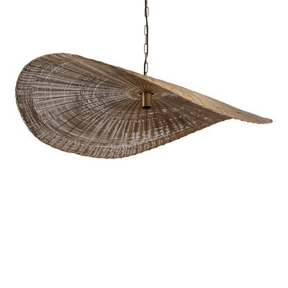 Shauney Gold iron wavy hanging lamp round L PTMD - Hanglamp - PTMD - livinglovely.nl