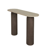 Sidetabel Liora Bruin Mangohout Marmer Ovaal PTMD - Sidetable - PTMD - livinglovely.nl