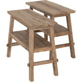 Sidetable Antiques Semeru van MUST Living schuin van opzij gezien, met zicht op de zijkant en de afwerking