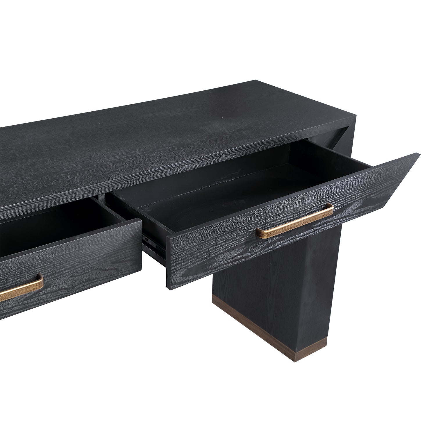 Sidetable / Bureau Tiess Hout 2 Lades PTMD - Bureau - PTMD - livinglovely.nl