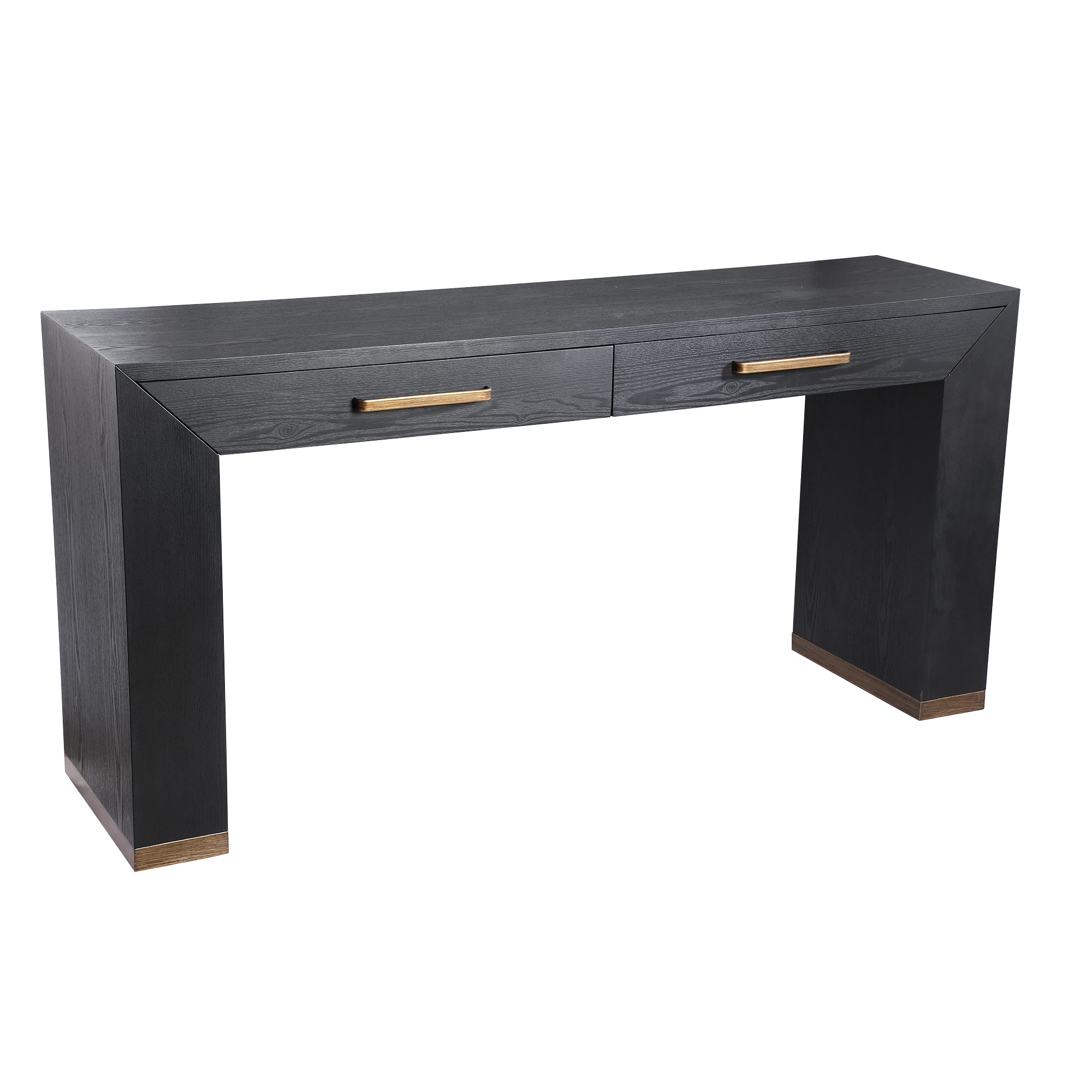 Sidetable / Bureau Tiess Hout 2 Lades PTMD - Bureau - PTMD - livinglovely.nl